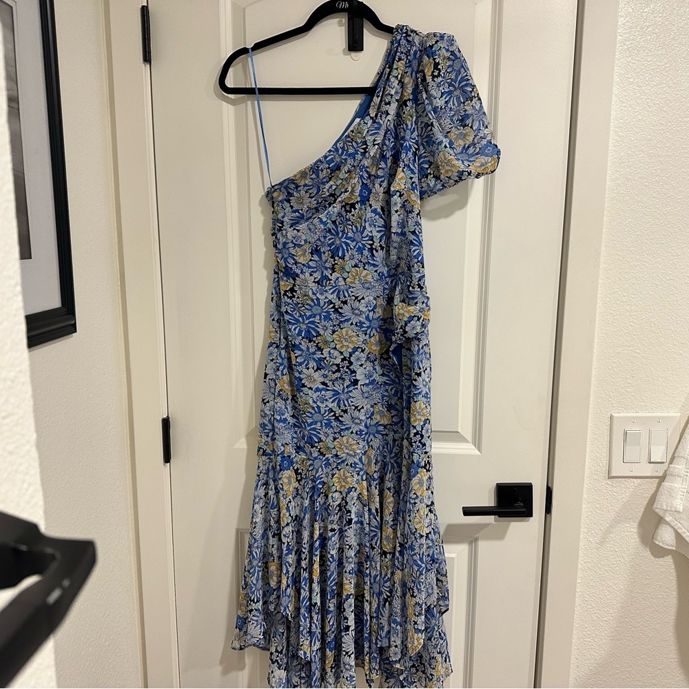 Astr One Shoulder Dress - Pink Floral